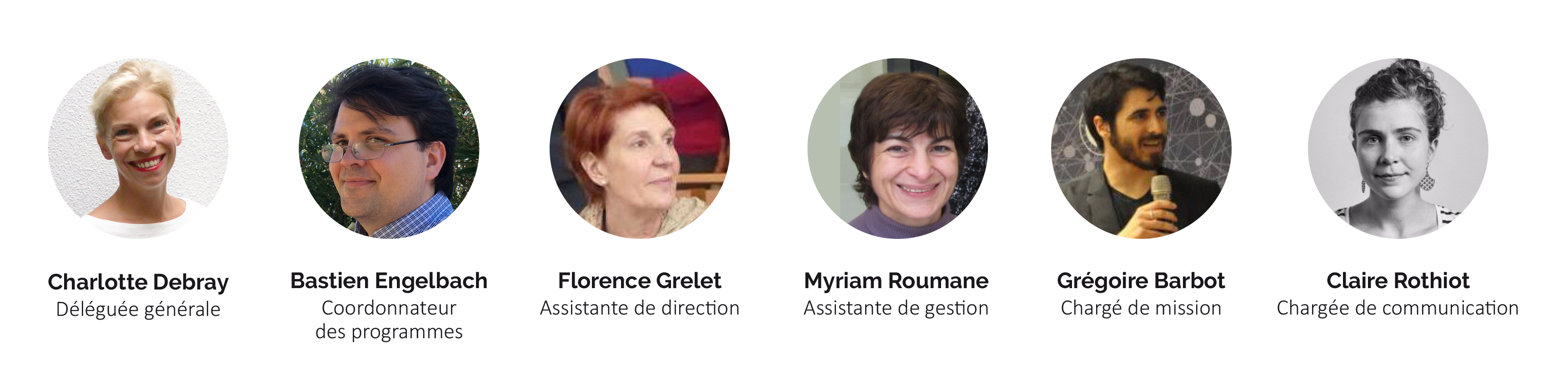 Trombinoscope équipe salariée Fonda